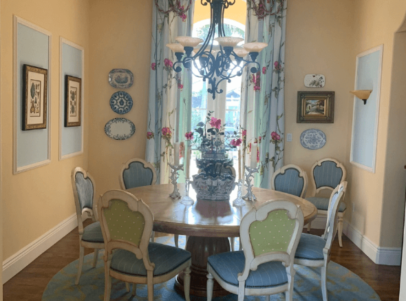 Dining room before Flourish transformation